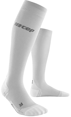 CEP - Ultralight Compression Socks Redesign für Damen | Leichte Laufsocken mit Kompression in Carbon White | Größe II | S, (WP20Y)