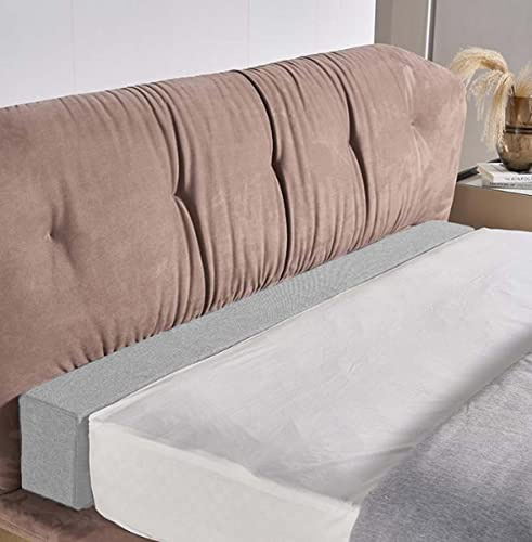 Monbaer Almohada de relleno de espacio de cama de tamaño personalizado, relleno de espuma para el cabecero, almohada larga para cerrar el espacio entre el colchón y el cabecero o la pared