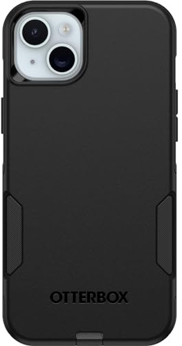 OtterBox iPhone 15 Plus and iPhone 14 Plus Commuter Series Case - Black, Slim & Tough, Pocket-Friendly, with Port Protection