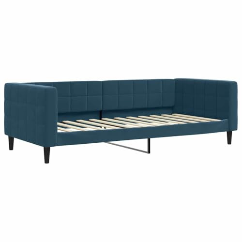 vidaXL Dagbädd blå 90x200 cm sammet