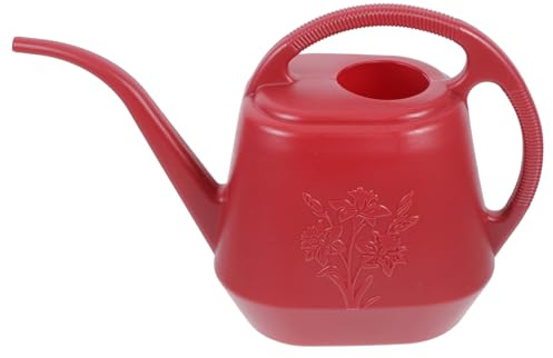 Arrosoir à Fleurs 4l en PP Rouge à Long Bec pour Plantes | Usage Intérieur et Jardin, Design Pratique, Arrosage Précis des Fleurs et Végétaux