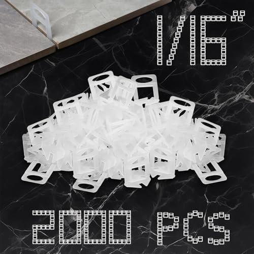Storystore Tile Leveling Clips Tiles Leveler Spacers - 2000 Spacers Tile Leveling System 1/16 Inch Clips Lippage Free Tile and Stone Installation for PRO and DIY