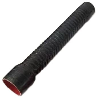 Lufteinlass Schwarzer Silikon-Flexschlauch Kühlerrohr Universell Für Luftansaugung Hochdruck- Und Hochtemperatur-Gummiverbinder ID 30–100 Mm Ansaugschlauch Ansaugrohr(500mm,ID 50mm)