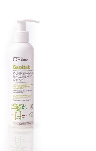 The Cosmetic Republic Baobab Cream - Rich Repairing Skin Moisturizer for Nourishing Dry, Itchy Skin