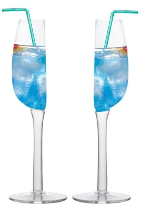 Demi verre à vin, verre à vin rouge transparent, demi-coupe à longue tige, verre à vin de forme divisée en deux, 140 ml, verre à vin coupé en deux, verre à vin