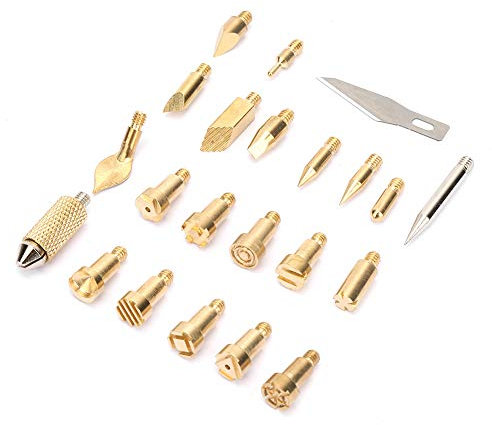 Solde N Puntas Soldado N Ben Punta Pyroghy Weldin Punta de Madera Quemado Punta SoldacióN N B Punta, 22 Piezas B Eleccc -SoldacióN N Leña Quemado Punta de Pyroghy Herramienta de