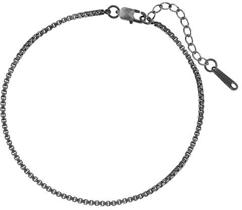 Made by Nami Bracciale Uomo Acciaio Inossidabile Cuban Link 18-21cm