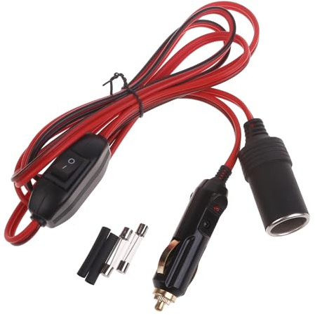 Extension Cord With Switches Male Plug To Female Socket Heavy Duty Extension Cable With LED Lights Vehicle Accessory Charger Cable Car Fan Power Cord Power Adapter
