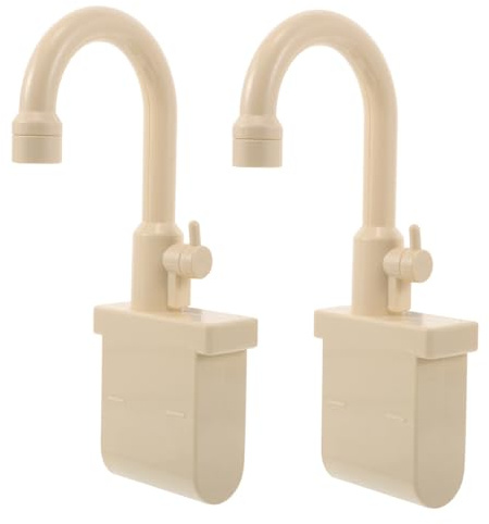 Beaupretty 2pcs Electric Water Circulation Play Kitchen Sink Faucet for Realistic Pretend Dishwasher Accessories with Lifelike Tap Portable Indoor Outdoor Role Play for Boys