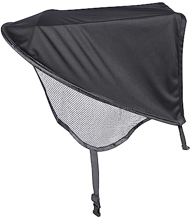 BIUDECO Toldo Para Cochecito De Ñiño Portátil y Resistente Al Viento, Parasol De Licra Negro, Funda De Protección Solar y Lluvia, Accesorio Para Bebés, Fácil De Instalar, Amplio Para Exterior