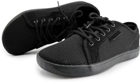 JOMIX Scarpe Uomo Donna Comode Piatta Larga Ergonomica Sneakers Casual in Tela Traspiranti e Leggere Scarpe Sportive Ortopediche da Passeggio Lavoro e Tempo Libero ASCM2615 Nero 47