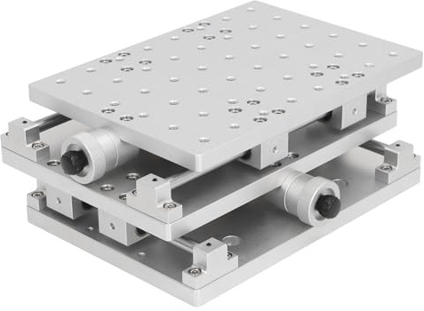 Banco de trabajo móvil de 2 ejes, mesa de trabajo Manual de aleación de aluminio con ejes XY, máquina de marcado de grabado, Industrial, estable y duradero
