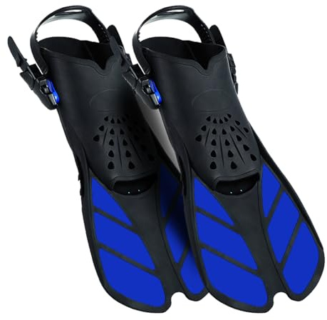 Schnorchelflossen, Flossen Erwachsene Schwimmflossen, Flexibel Einstellbare Schwimmflossen, PP+TPR Material Unisex Taucherflossen für Erwachsene mit Netztasche