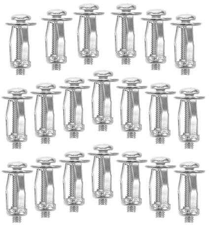 HEALEEP 20 Tuercas de Pétalo M4x20 Tornillos de Expansión para Matrícula de Coche, Anclajes Remachables para Pared Hueca, Pernos Roscados Metálicos para Fijación de Placas y Paneles