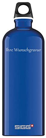 Sigg Alutrinkflasche 'Traveller' – 1 L, mit Ihrer Wunschgravur