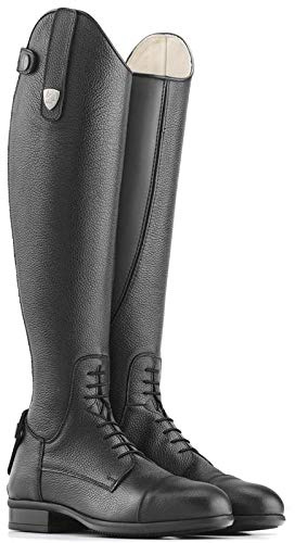 Stivali Tattini Breton Close Contact in Pelle bottalata con Lacci Anteriori 39