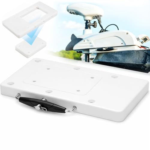 For Minn Kota 1854017 RTA-17 Quick Release Bracket for Terrova, Ulterra, PowerDrive, PowerDrive V2, Pontoon & Deckhand 40 Trolling Motor, For Minn Kota Trolling Motor Mounting Bracket