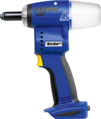 Gesipa Blindnietgerät Birdie (18V, ohne Akku + Ladegerät, leichtes Akkunietgerät, Blindniete bis Ø 5 mm aller Werkstoffe, Setzkraft 10.000 N) 1746718