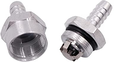SHYISY Válvula antiretorno Válvula de retención sin Retorno de Combustible de 6/8/10/12mm, línea de Combustible de Agua diésel de Gasolina de aleación de Aluminio unidireccional (Color : 10MM)
