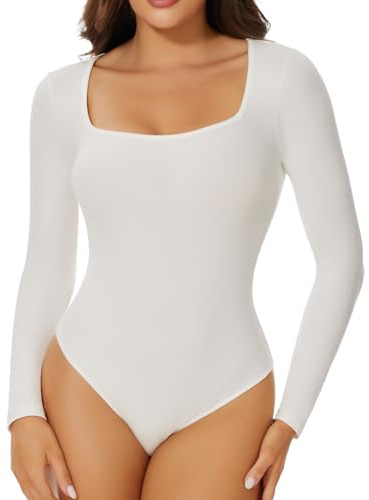 Joyshaper Body Donna Manica Lunga Aderente Bodysuits Sexy Body Suit Elegante Bluse Camicie Maglietta Intima Jumpsuits
