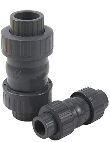 Clapet anti-retour, clapet anti-retour unidirectionnel, diamètre intérieur 20/25/32/40/50/63 mm, valve unidirectionnelle en PVC, raccord de tuyau Upvc for aquarium d'irrigation de jardin, 1 pièce (tai