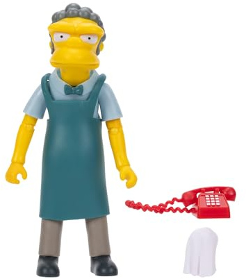 Los Simpsons - Figura Moe de 13 cm Totalmente articulada - Figura Coleccionista de los Simpsons - para Niños 3 Años +