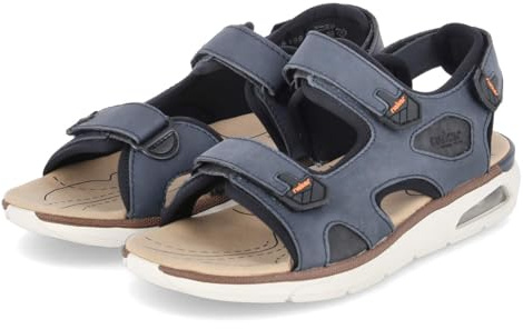 Rieker män 29151 trekkingsandaler, blå, 44 EU, blå, 44 EU