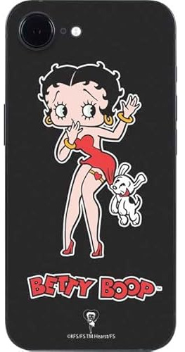Skinit Decal Phone Skin Compatible with iPhone 16e - Officially Licensed Betty Boop with Puppy Design