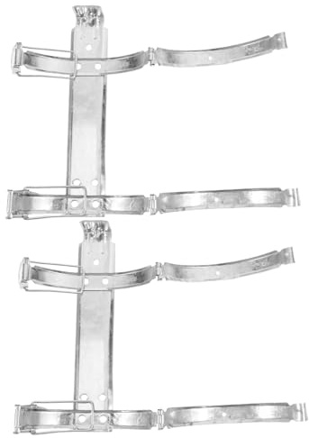 Alipis 2 Stück Feuerlöscher Wandhalterung Edelstahl 2kg Halterung Für Auto Zuhause Büro Multifunktional Platzsparend