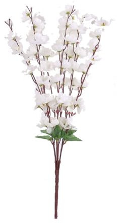 xbiez 7 Tenedores Flores Artificiales Flor Falsa para Patio Aire Libre Decoración Jardinería Flores Artificiales