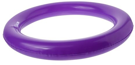 MUELODSIC Lila PVC Yogaball Ständerring mit Befestigungsring | Aufblasbare Basis für Gymnastikbälle Zubehör, Stabile Unterstützung, Leicht zu Reinigen