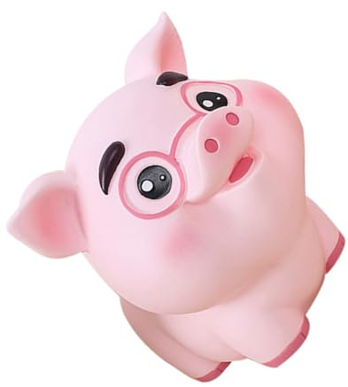 HAMPPLIES Salvadanaio Piggy Forma Maiale Design e Adorabile Compatto e Resistente Arredamento per Camera e Scrivania per Ogni Occasione