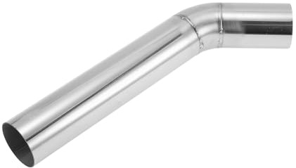 TUCKBOLD 2 OD 45 Grad Mandrel Bogen Ellbogen Oberflächenpolierung 1 Stück | Material T304 Edelstahl, Farbe Silberton, Für Auspuffsystem & Rohrverbindungen, Wandstärke 0.05, Länge 9.84 & 3.94