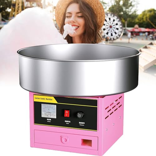 Commercial Cotton Candy Machine, High Power 1200W Professional Candy Floss Maker for Parties and Events