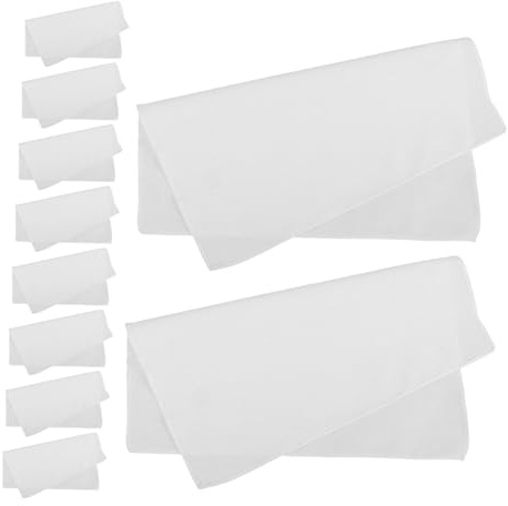 ADOCARN 10 Pezzi Tessuto Bianco Di Quadrati Per Pressatura Di Piante Tessuto Per Piante Secche Fai Da Te Per Tintura Di Piante e Arte Manuale