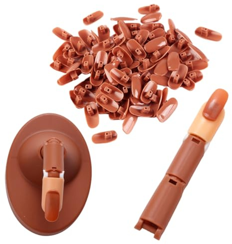 Gatuida 1 ensemble Kit Entraînement pour Ongles avec Faux Ongles pour Pratique Manucure Modèle de Main pour Débutants et Artistes de Nail Art Outil de Formation Pratique et Réutilisable