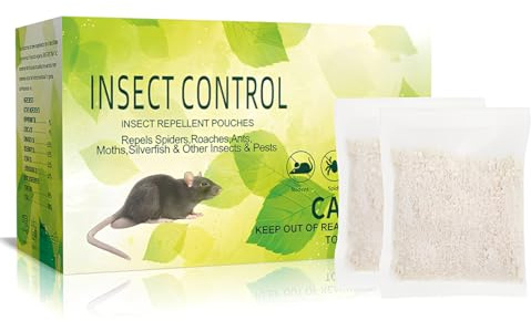 QOCUILC Confezione da 10 Sacchetti Repellenti per Roditori – Protezione Naturale contro Topi e Ratti, Sacchetti Anti-Roditori con Olio di Menta per Casa, Garage, Sottotetto