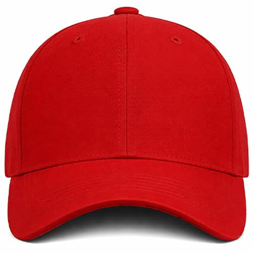 MFAZ Morefaz Ltd Klassische Baumwolle 6-Panel Baseball Cap mit verstellbarer Metallschnalle - Bequeme Alltagsmütze