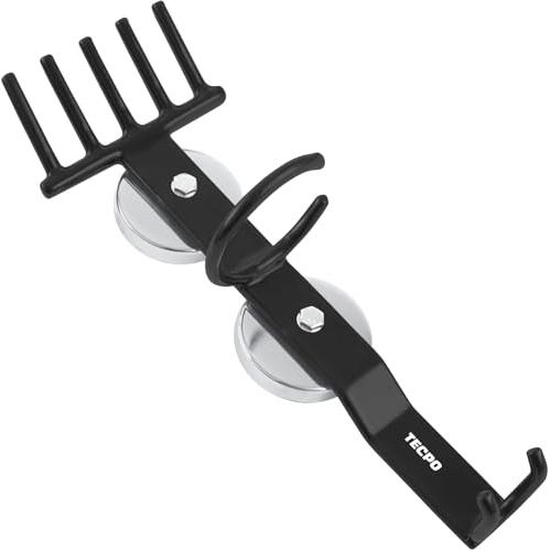 TECPO 300476 Druckluft-Werkzeug Halterung magnetisch Werkstattwagen und Hebebühnet Magnet Halter für Druckluftwerkzeuge Ratschenschrauber Steckschlüssel und Reifenfüller Tragkraft 15kg