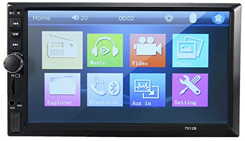 JenNiFer 7012B 7 Pollici Doppio 2Din Autoradio Stereo Bluetooth Mp4 Mp5 FM Aux Lettore USB Touchscreen