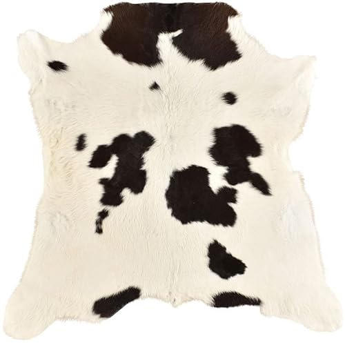 generisch KUHFELLE ONLINE Kalbfell Mini Kuhfell Schwarz Weiß ca. 80 x 85 cm | Natur, Deko Fell