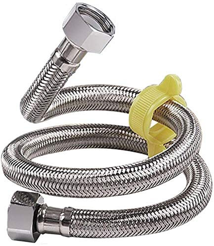 Brauseschläuche Badezimmer-Dusche-Schlauch for Sink-Anschluss Becken Edelstahl-Warmwasserbereiter Rohre Schlauch Plumbing Brauseschlauch 1.5m 2m Badezimmerzubehör ( Size : 80cm faucet pipe )
