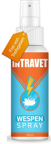 Intravet by Saint Nutrition - Anti Wespen Spray - das Abwehr Spray auf Natürliche Weise, Insektenschutz für Innen + Aussen gegen die Wespenzeit mit dem Wespenspray, DIE natürliche Abwehr
