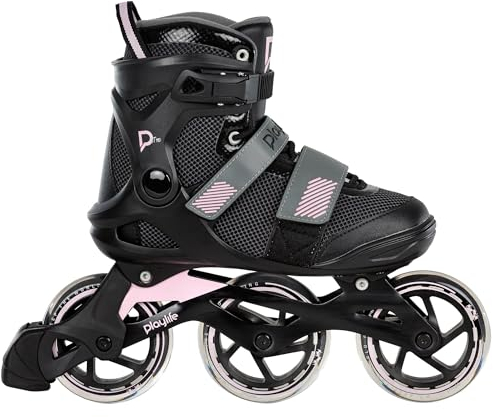 Playlife Inline Skates GT Pink 110, Grau/Pink, für Damen, 110mm/80A Rollen, ABEC 7 Kugellager, Art. nr.: 880322