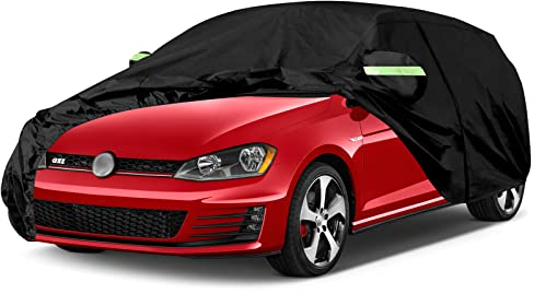 Autoabdeckung Wasserdicht Passend für 2003-2024 VW Golf MK5 MK6 MK7 MK8, Atmungsaktiv Vollgarage Autoplane für Regen Sonne Staub Schutz Auto Abdeckplane Abdeckung