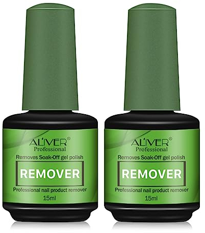 Dissolvant de Vernis à Ongles en Gel 2 Paquet, Magie Remover Professionnel, Enlève Facilement et Rapidement le Vernis, Ne Blesse Pas les Ongles