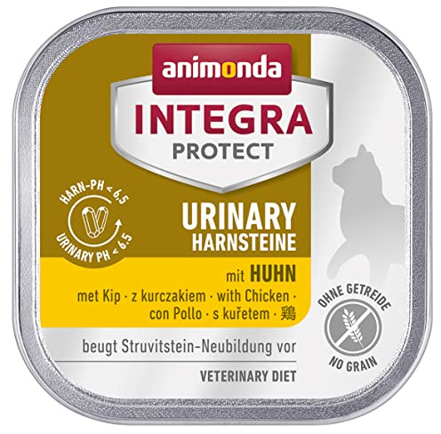 Animonda Integra Protect Urinary Struvitstein - Nourriture Humide pour Chat - Qualité supérieure - sans céréales - avec Poulet - 6 x 100 g