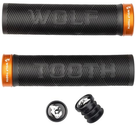 Wolf Tooth Echo Lock-On Grip - Schwarzer Griff mit violettem Kragen