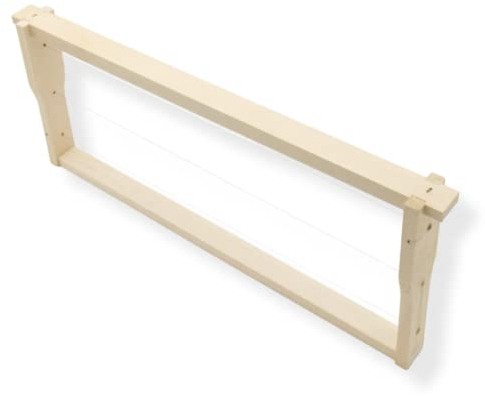 Imkado 40x DNM 2/3 (Deutsch Normal Maß FLACH) Rähmchen, Hoffmann Seitenteile, modifizierter Oberträger - aus Lindenholz, montiert, mit Edelstahldraht gedrahtet