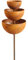 Regenfänger Gartenstecker Rost Insektentränke Metall Gartendeko Edelrost Edelrostoptik rostiger Beetstecker Topfstecker 75cm